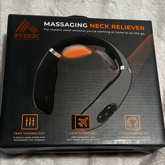 RBX Other - RBX Black and Orange Massaging Neck Reliever